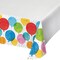 Creative Converting Birthday Confetti Balloons Plastic Tablecloth, 12PK 359289 - alternate 1